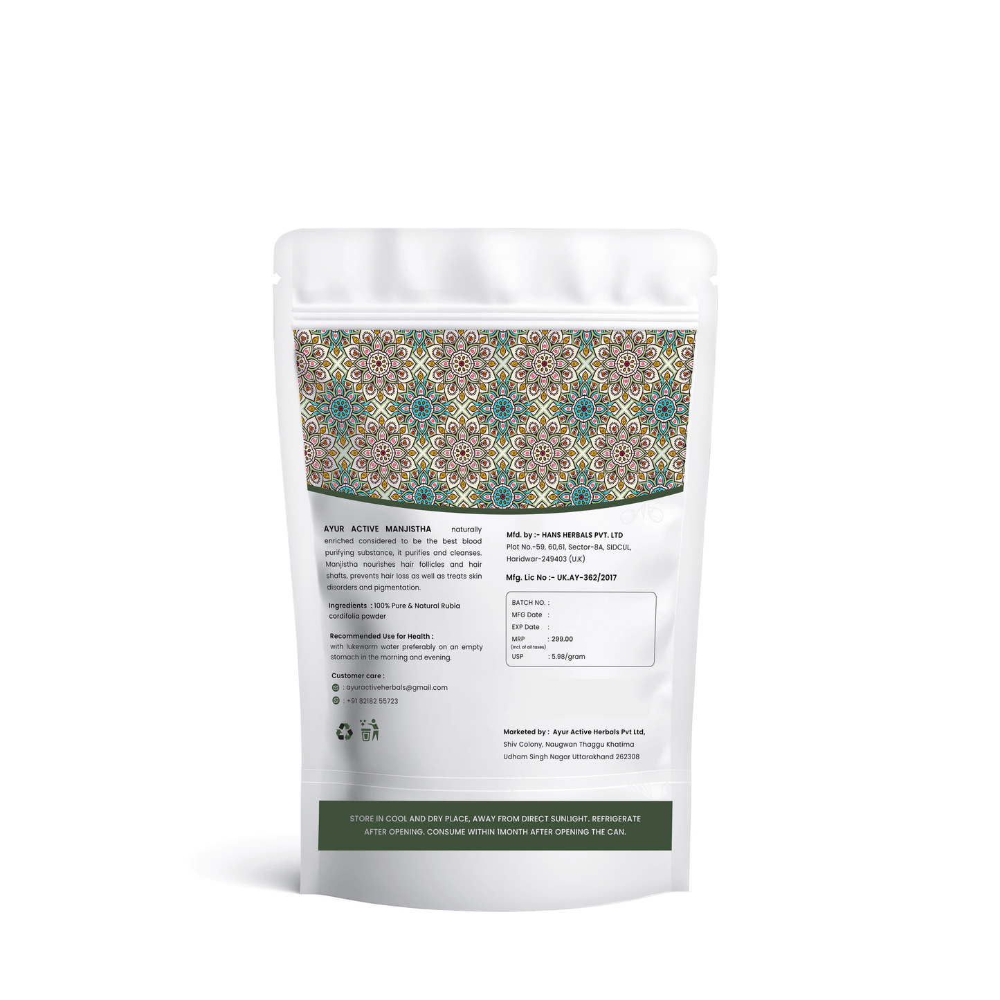 ORGANIC MANJISTHA POWDER
